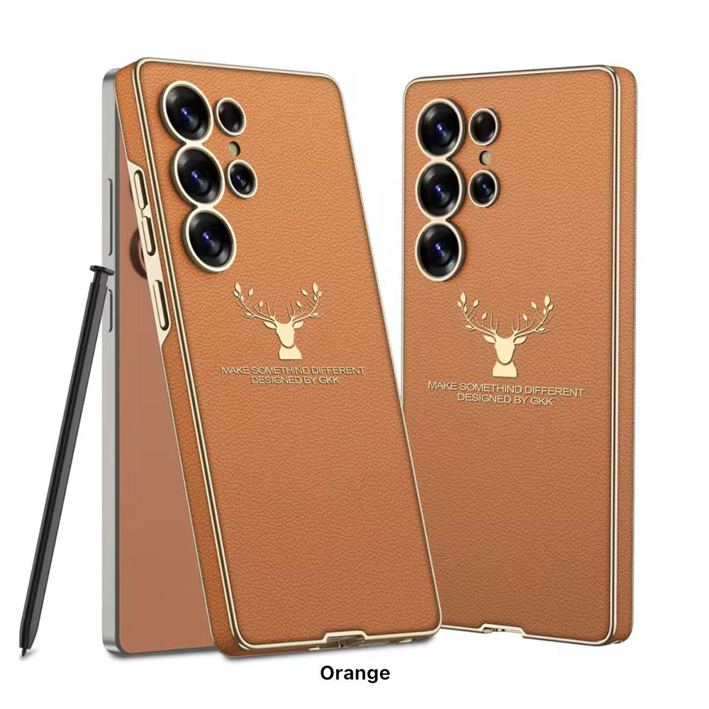 Galaxy S25 Ultra Deer Tough Shield Leather Case