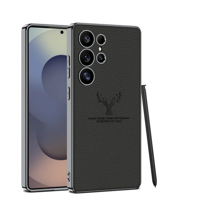 Galaxy S25 Ultra Deer Tough Shield Leather Case