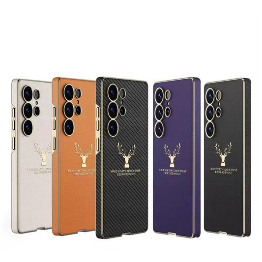 Galaxy S25 Ultra Deer Tough Shield Leather Case