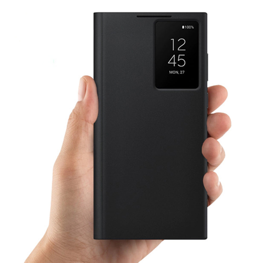 Smart View Stand IC Flip Original Leather Case For Samsung Galaxy 22 Ultra