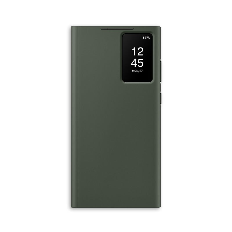 Smart View Stand IC Flip Original Leather Case For Samsung Galaxy 22 Ultra