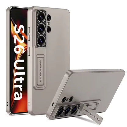 Galaxy S26 Ultra Luxury Thin Standing Pen Holder Slot Case
