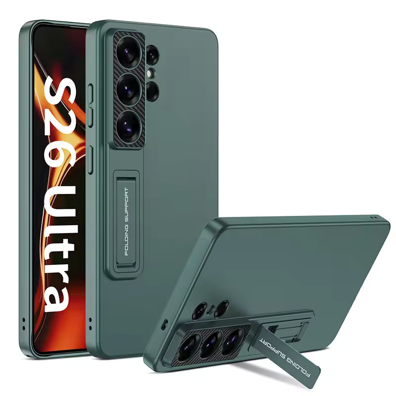Galaxy S26 Ultra Luxury Thin Standing Pen Holder Slot Case