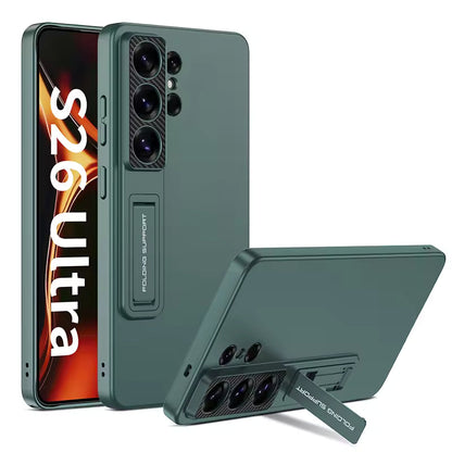 Galaxy S26 Ultra Luxury Thin Standing Pen Holder Slot Case