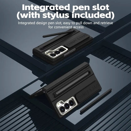 Galaxy Z Fold Series S-Pen Case with Skin Feel & Front Glass Protection
