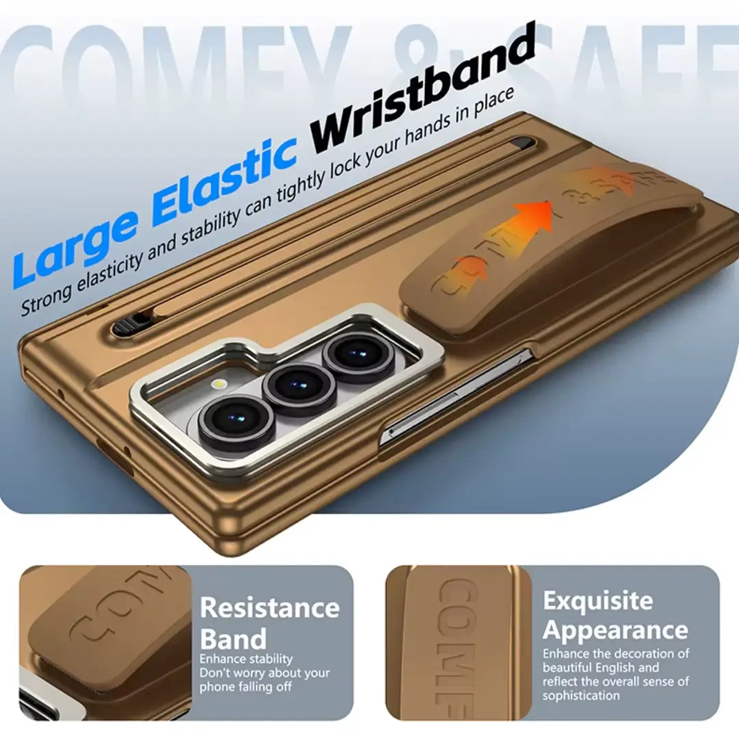 Galaxy Z Fold Series S-Pen Case with Skin Feel & Front Glass Protection