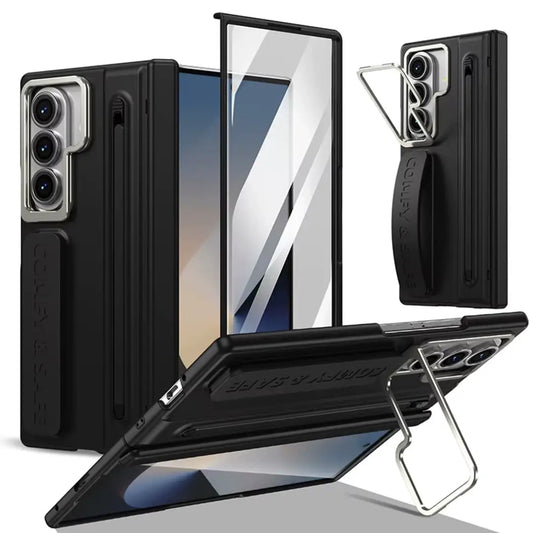 Galaxy Z Fold7 S-Pen Case with Skin Feel & Front Glass Protection