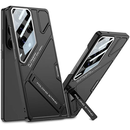 Galaxy S26 Ultra GKK Matte Hard PC Shield Lens Folding With Stand Case