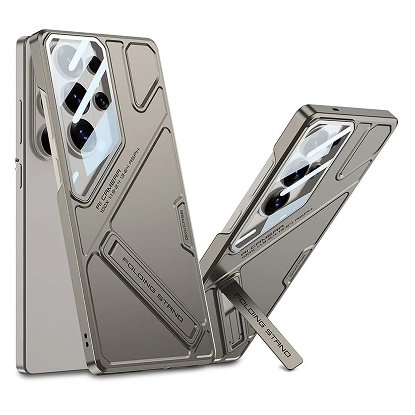 Galaxy S26 Ultra GKK Matte Hard PC Shield Lens Folding With Stand Case