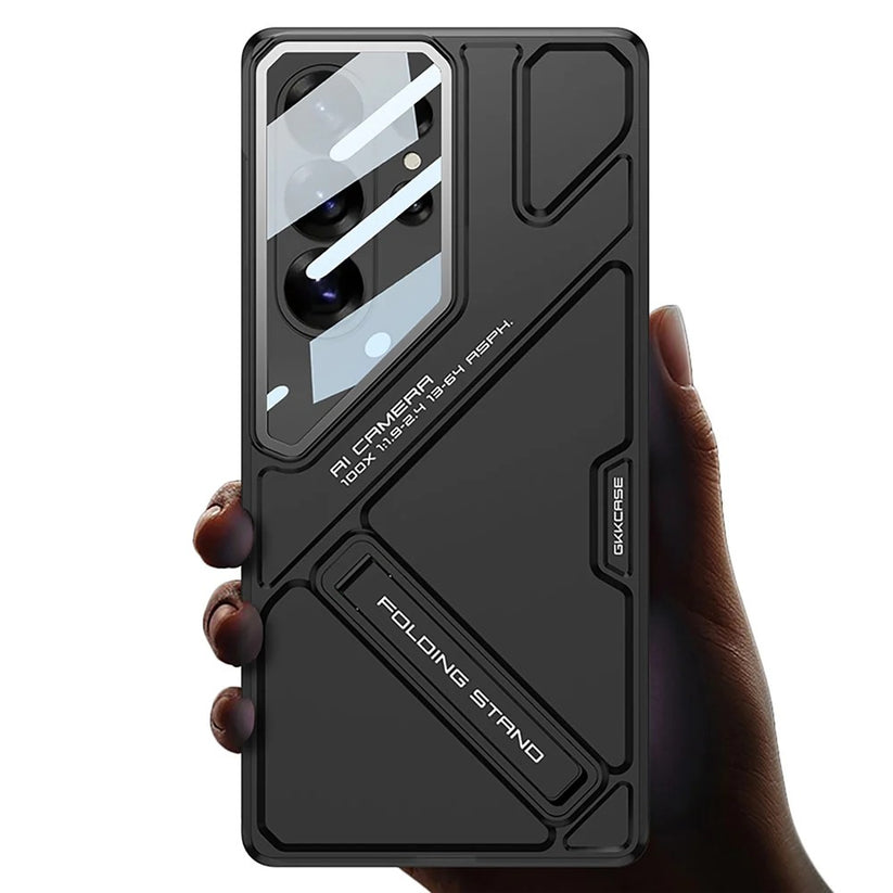 Galaxy S26 Ultra GKK Matte Hard PC Shield Lens Folding With Stand Case