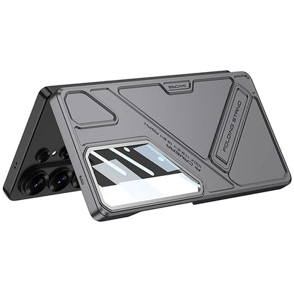 Galaxy S26 Ultra GKK Matte Hard PC Shield Lens Folding With Stand Case