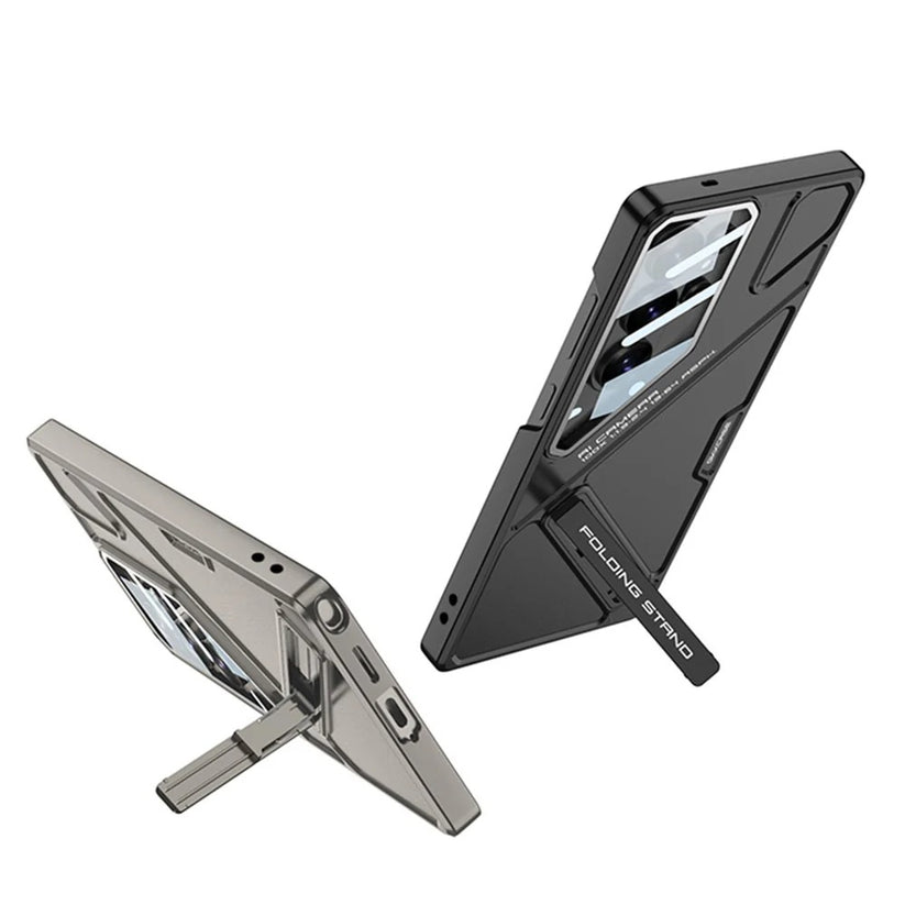 Galaxy S26 Ultra GKK Matte Hard PC Shield Lens Folding With Stand Case