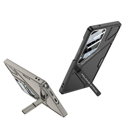 Galaxy S26 Ultra GKK Matte Hard PC Shield Lens Folding With Stand Case