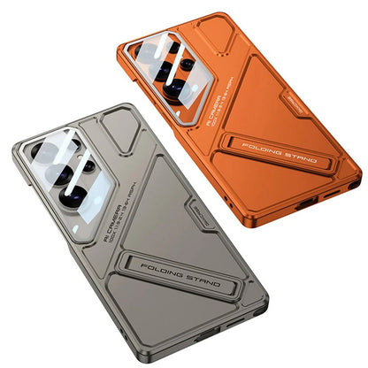 Galaxy S26 Ultra GKK Matte Hard PC Shield Lens Folding With Stand Case