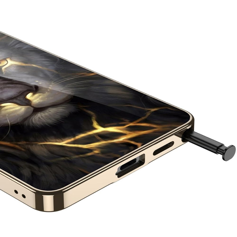 Galaxy S26 Ultra Lion Pattern Ultra High Protection Glass Case