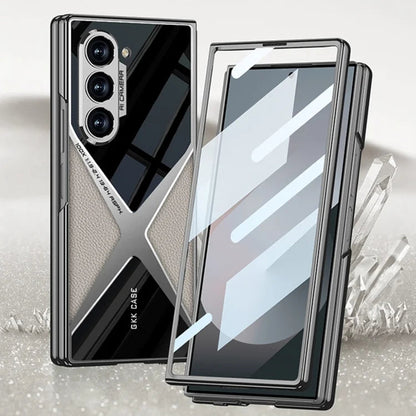Galaxy Z Fold4 GKK X Leather Camera Protection Case