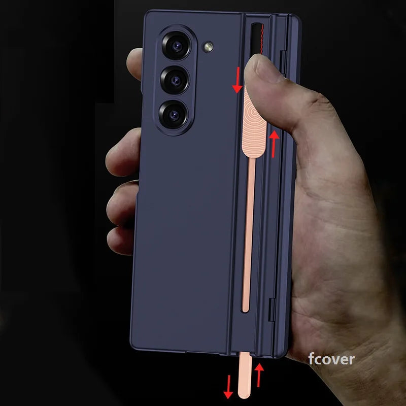 Galaxy Z Fold6 All-in-One Protective Case with S Pen Slot, Screen Guard & Hinge Shield