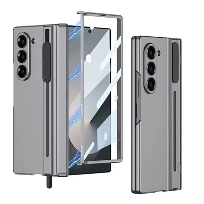 Galaxy Z Fold6 All-in-One Protective Case with S Pen Slot, Screen Guard & Hinge Shield