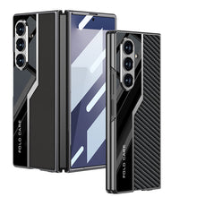 Load image into Gallery viewer, Galaxy Z Fold7 Thin Electroplated Leather Shockproof Blade Case
