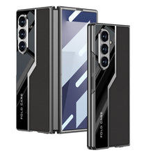 Load image into Gallery viewer, Galaxy Z Fold7 Thin Electroplated Leather Shockproof Blade Case
