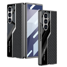 Load image into Gallery viewer, Galaxy Z Fold7 Thin Electroplated Leather Shockproof Blade Case
