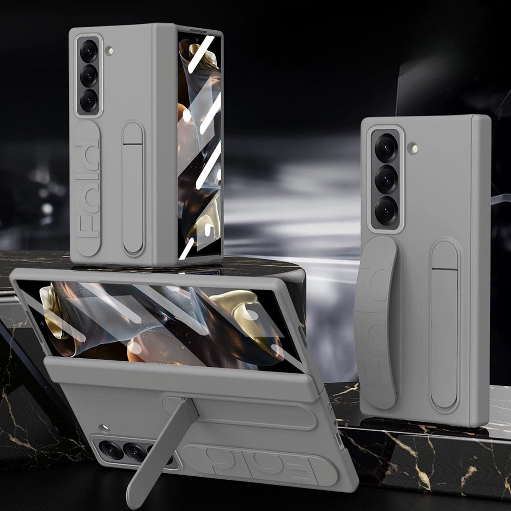 Galaxy Z Fold7 Dual Function Design Wristband with Folding Stand Case