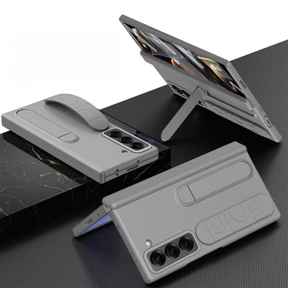 Galaxy Z Fold7 Dual Function Design Wristband with Folding Stand Case
