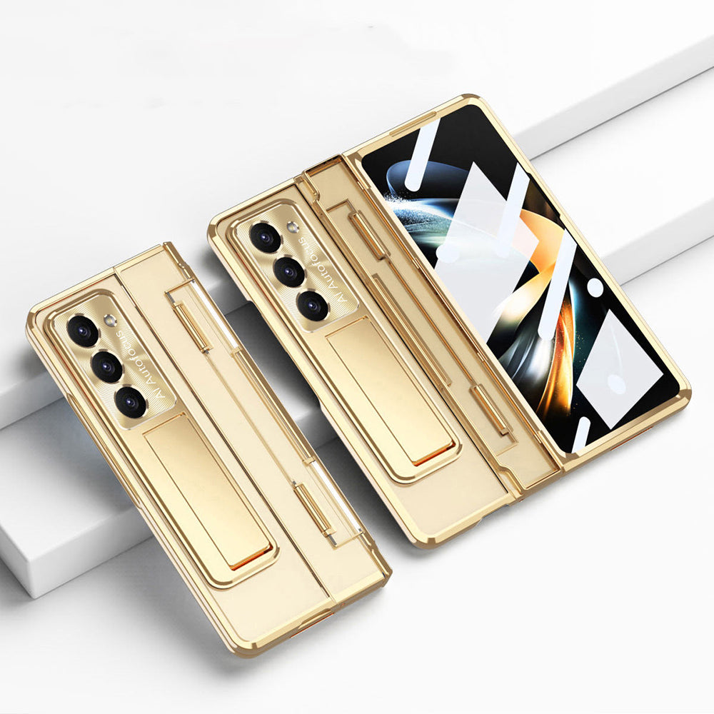 Galaxy Z Fold7 Transparent Case with Kickstand & Hinge Protection
