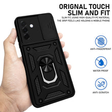 Load image into Gallery viewer, Galaxy A36 Hybrid Dual Armor Case with Camera Slide Cover – Shockproof Polycarbonate Protection

