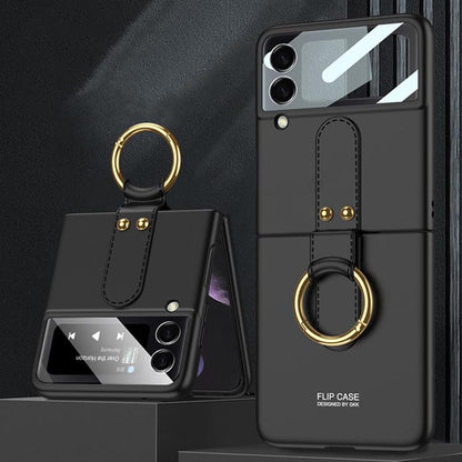 Galaxy Z Flip3 Luxury Ring Holder Case