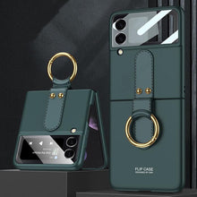 Load image into Gallery viewer, Galaxy Z Flip3 Luxury Ring Holder Case
