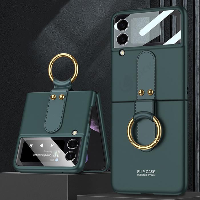 Galaxy Z Flip3 Luxury Ring Holder Case