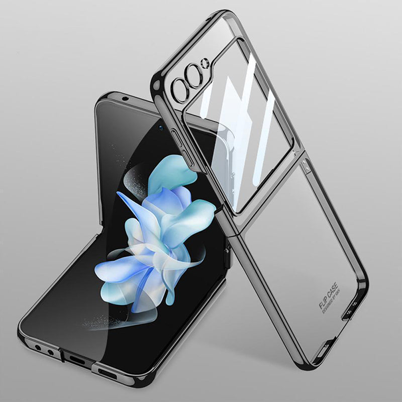 Galaxy Z Flip5 High Transparent Glitter Back Case