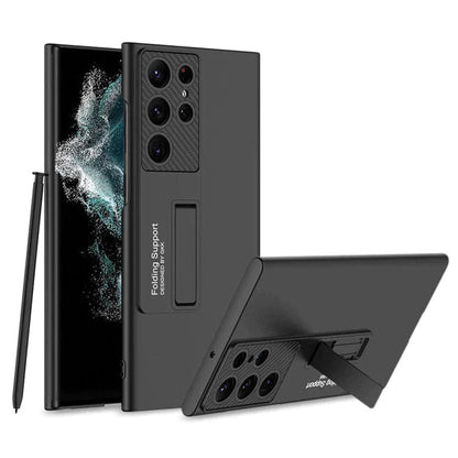 Galaxy S23 Ultra Luxury Thin Standing Pen Holder Slot Case