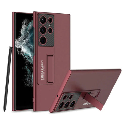 Galaxy S23 Ultra Luxury Thin Standing Pen Holder Slot Case