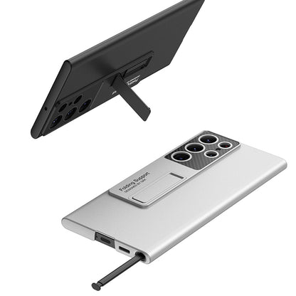 Galaxy S23 Ultra Luxury Thin Standing Pen Holder Slot Case