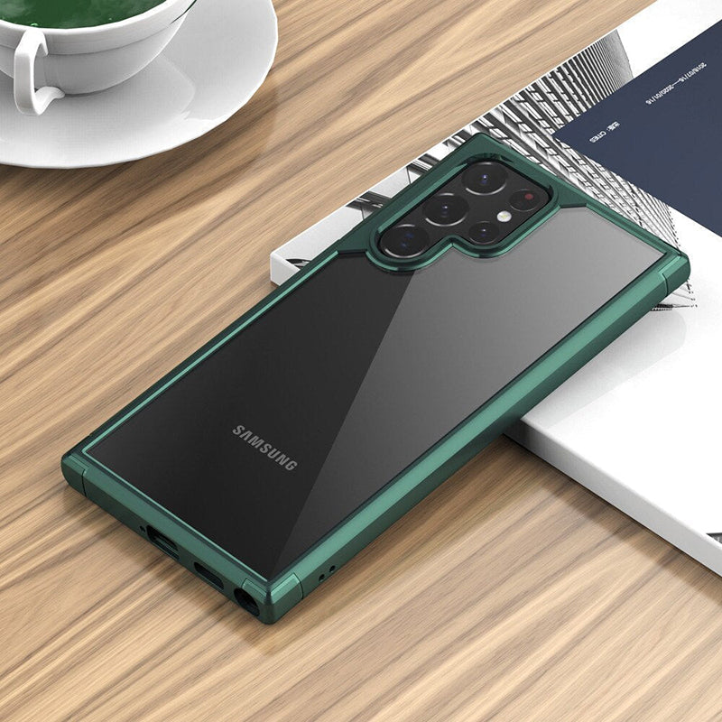 Galaxy S24 Ultra Crystal Clear Silicone Armor Back Case