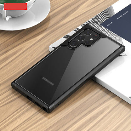 Galaxy S22 Ultra Crystal Clear Silicone Armor Back Case