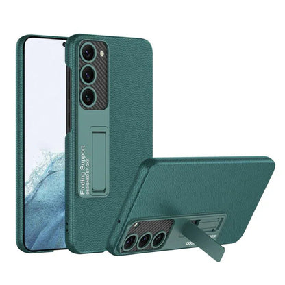 Galaxy S24 Luxury Leather Standing Case – Slim & Elegant Design