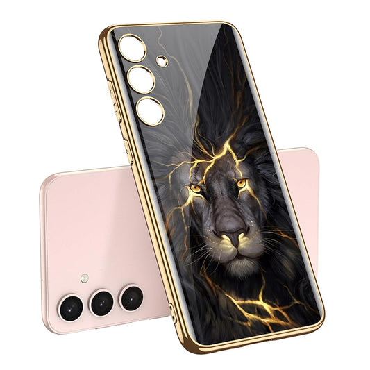 Galaxy S24 Lion Glass Case – Ultra Protection | Premium Design