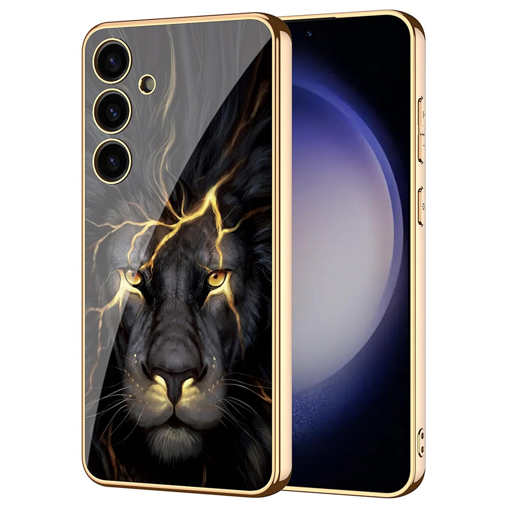 Galaxy S24 Lion Glass Case – Ultra Protection | Premium Design