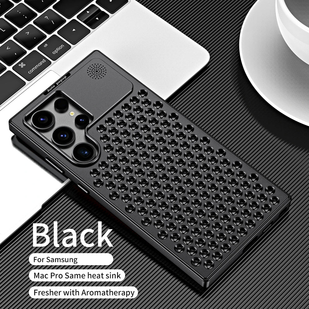 Galaxy S24 Ultra Aluminum Hollow Heat Dissipation Shockproof Case