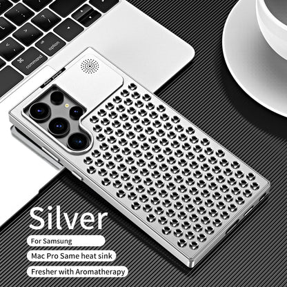 Galaxy S24 Ultra Aluminum Hollow Heat Dissipation Shockproof Case