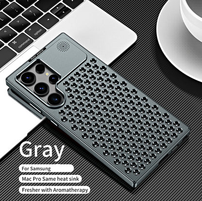 Galaxy S24 Ultra Aluminum Hollow Heat Dissipation Shockproof Case