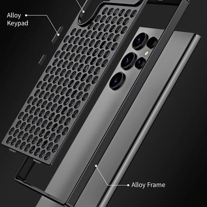 Galaxy S24 Ultra Aluminum Hollow Heat Dissipation Shockproof Case