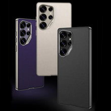 Load image into Gallery viewer, Quilted Classic Plain Leather Craft Case for Galaxy S25 Ultra
