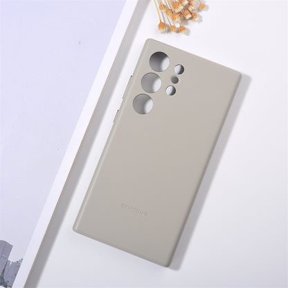 Galaxy S25 Ultra High Quality Soft Silky Touch Protective Leather Case