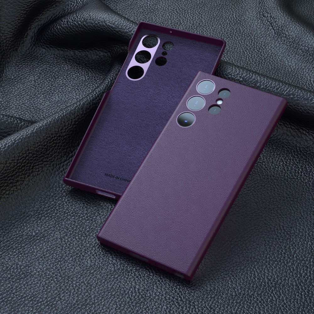 Galaxy S25 Ultra High Quality Soft Silky Touch Protective Leather Case