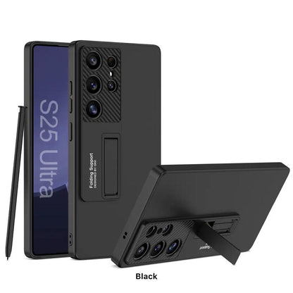 Galaxy S25 Ultra Luxury Thin Standing Pen Holder Slot Case
