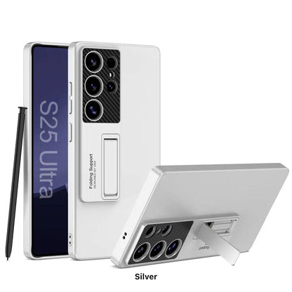Galaxy S25 Ultra Luxury Thin Standing Pen Holder Slot Case